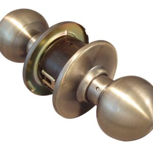 LSDA GRADE 2 PASSAGE KNOB BALL LESS LATCH ANTIQUE BRASS 009338 - 110B5A LL