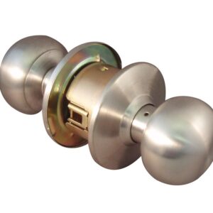 LSDA GRADE 2 PASSAGE KNOB PLYMOUTH LESS LATCH STAINLESS STEEL 009344 - 110P32D LL