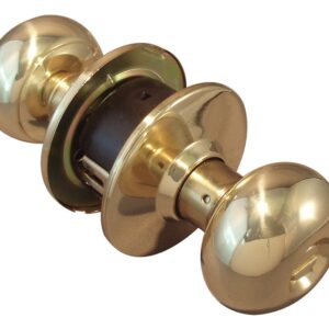 LSDA GRADE 2 PRIVACY KNOB PLYMOUTH LESS LATCH BRIGHT BRASS 009359 - 120P3LL