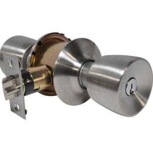 LSDA GRADE 3 ENTRY KNOB STANDARD STAINLESS STEEL KWIKSET 009737 - 10S32D K KA4