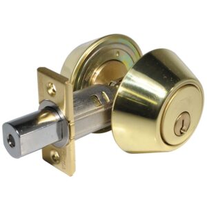 LSDA GRADE 3 DOUBLE CYLINDER DEADBOLT KWIKSET ADJUSTABLE 4-WAY 5-PIN BRIGHT BRASS 035983 - 25 3K KA4
