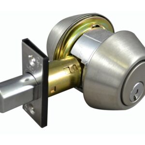 LSDA GRADE 2 DOUBLE CYLINDER DEADBOLT SC4 ADJUSTABLE 6-PIN KEYED DIFFERENT STAINLESS STEEL 063541 - 225 32D S ADJ UL