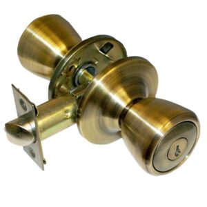 LSDA GRADE 3 ENTRY KNOB KWIKSET CLASSIC ANTIQUE BRASS 074236 - 70C5K4 2WAY