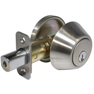 LSDA GRADE 3 SINGLE CYLINDER DEADBOLT KWIKSET ADJUSTABLE 5-PIN KA4 STAINLESS STEEL 076564 - 75 32D RCL