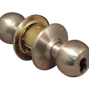 LSDA GRADE 2 ENTRY KNOB BALL LESS LATCH STAINLESS STEEL SFIC 087162 - 100B IC32D LL