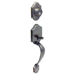 LSDA ENTRY HANDLESET KWIKSET SAINT CROIX ANTIQUE NICKEL 087492 - 40SC15A K