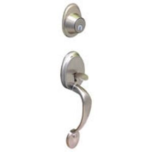 LSDA ENTRY HANDLESET SCHLAGE C EARLY AMERICAN SATIN NICKEL 087801 - 40EA15S