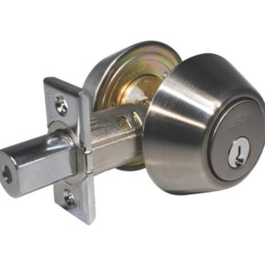 LSDA GRADE 3 DOUBLE CYLINDER DEADBOLT SCHLAGE C ADJUSTABLE 4-WAY 5-PIN SATIN NICKEL 087803 - 25 15S KA4