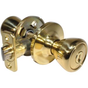 LSDA GRADE 3 ENTRY KNOB KWIKSET CLASSIC BRIGHT BRASS 090771 - 70C3K4 6WAY