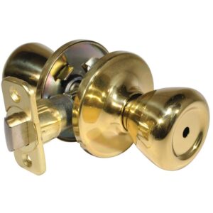 LSDA GRADE 3 PRIVACY KNOB CLASSIC BRIGHT BRASS 090777 - 72C3 6WAY