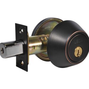LSDA GRADE 3 SINGLE CYLINDER DEADBOLT KWIKSET ADJUSTABLE 4-WAY 5-PIN ANTIQUE BRONZE 091350 - 20 11P K KA4