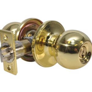 LSDA GRADE 3 ENTRY KNOB BALL BRIGHT BRASS KWIKSET 100459 - 00B3K KA4