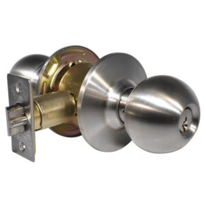 LSDA GRADE 2 STOREROOM KNOB BALL 2-3/4" STAINLESS STEEL SCHLAGE C 104697 - 140B32D2-3/4SCH C
