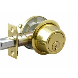 LSDA GRADE 3 SINGLE CYLINDER DEADBOLT SCHLAGE C ADJUSTABLE BOLT BRIGHT BRASS 106238 - D610S3
