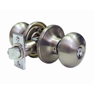 LSDA GRADE 3 ENTRY KNOB PLYMOUTH SATIN NICKEL SCHLAGE C 109618 - 00P15S KA4