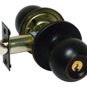 LSDA GRADE 3 ENTRY KNOB BALL ANTIQUE BRONZE SCHLAGE C 109774 - 00B11P S KA4
