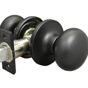 LSDA GRADE 3 PRIVACY KNOB PLYMOUTH MATTE BLACK 181680 - 02P19