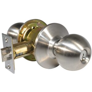 LSDA GRADE 2 ENTRY KNOB BALL 2-3/8" STAINLESS STEEL SCHLAGE C - 100B32D2-3/8SCH C074DL