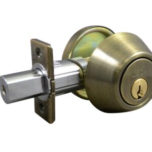 LSDA GRADE 3 SINGLE CYLINDER DEADBOLT KWIKSET 4-WAY REMOVABLE CYLINDER ANTIQUE BRASS 181804 - 20R5K 4-WAY KA4