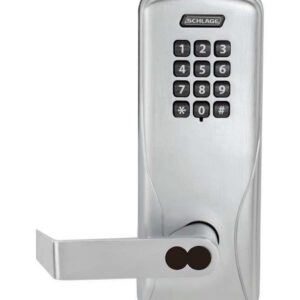 SCHLAGE KEYPAD CYLINDRICAL LOCK SFIC MANUALLY PROGRAMMED SATIN CHROME - CO100CY70KP RHO626BD
