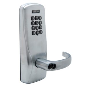 SCHLAGE KEYPAD CYLINDRICAL LOCK SFIC MANUALLY PROGRAMMED SATIN CHROME - CO100CY70KP SPA626BD