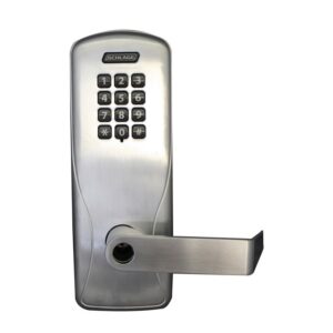 SCHLAGE KEYPAD CYLINDRICAL LOCK LESS CYLINDER PROGRAMABLE SATIN CHROME - CO200CY70KP RHO626LD