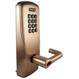 SCHLAGE KEYPAD MORTISE LOCK SFIC MANUALLY PROGRAMMED SATIN BRONZE - CO100MS70KP TLR612BD