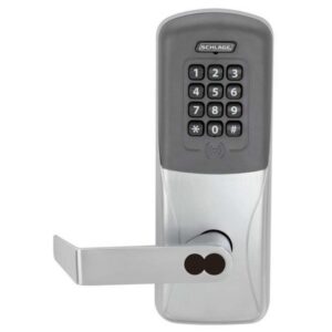 SCHLAGE KEYPAD CYLINDRICAL LOCK LFIC LESS CORE MANUALLY PROGRAMMED SATIN CHROME - CO200CY70KP RHO626JD