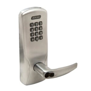 SCHLAGE KEYPAD CYLINDRICAL LOCK LFIC LESS CORE MANUALLY PROGRAMMED SATIN CHROME - CO100CY70KP ATH626JD