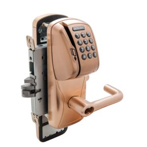 SCHLAGE MORTISE CLASSROOM STOREROOM SFIC WITH MAG STRIPE KEYPAD SATIN BRONZE - AD200MS70MSK TLR612BD