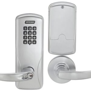 SCHLAGE KEYPAD CYLINDRICAL LOCK LFIC LESS CORE MANUALLY PROGRAMMED SATIN CHROME - CO100CY70KP SPA626JD