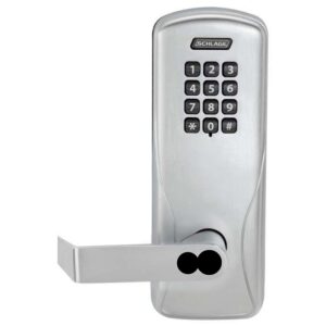 SCHLAGE KEYPAD MORTISE LOCK LFIC LESS CORE MANUALLY PROGRAMMED SATIN CHROME - CO100MS70KP RHO626JD